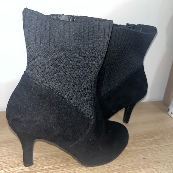 Torrid Faux Suede Textured Sock Bootie - Picture 4 of 9